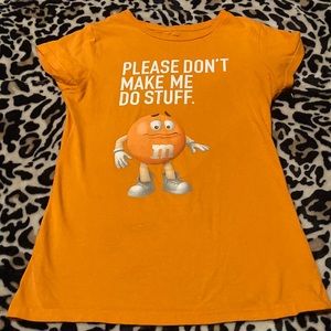 Orange M&M Graphic T-Shirt